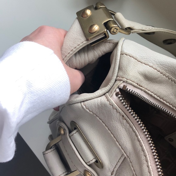 Rafe New York Cream Leather Handbag - Picture 9 of 10